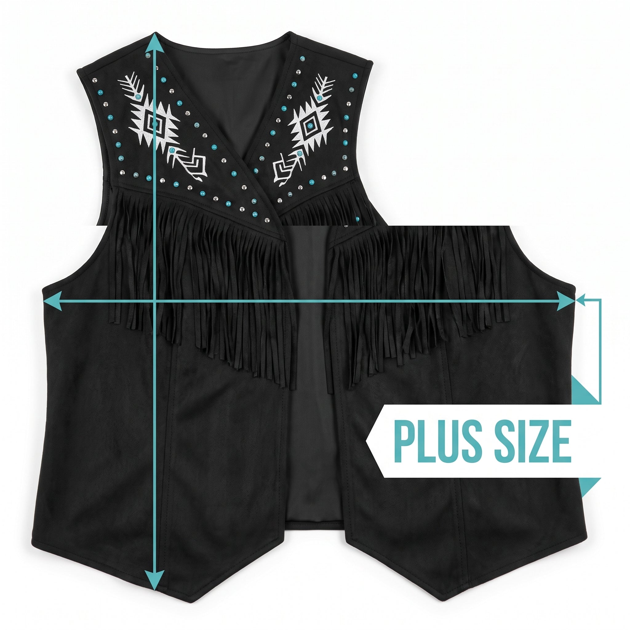 Women's Plus Size Western Costume Vest