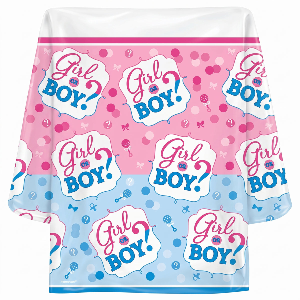 "Girl or Boy?" Gender Reveal Plastic Table Cover