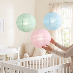 Pastel Round Paper Lanterns - Set of 3