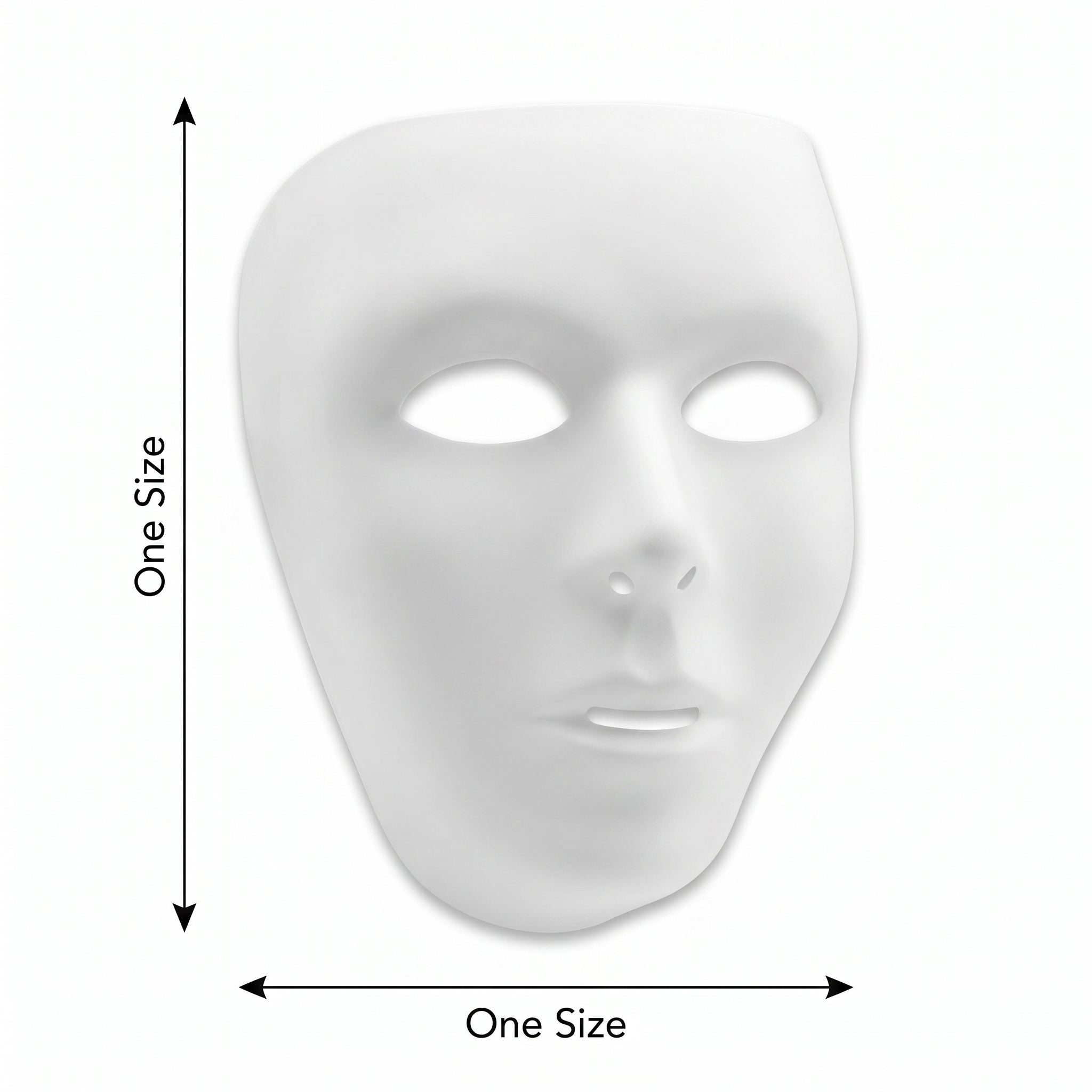 Classic White Full Face Mask
