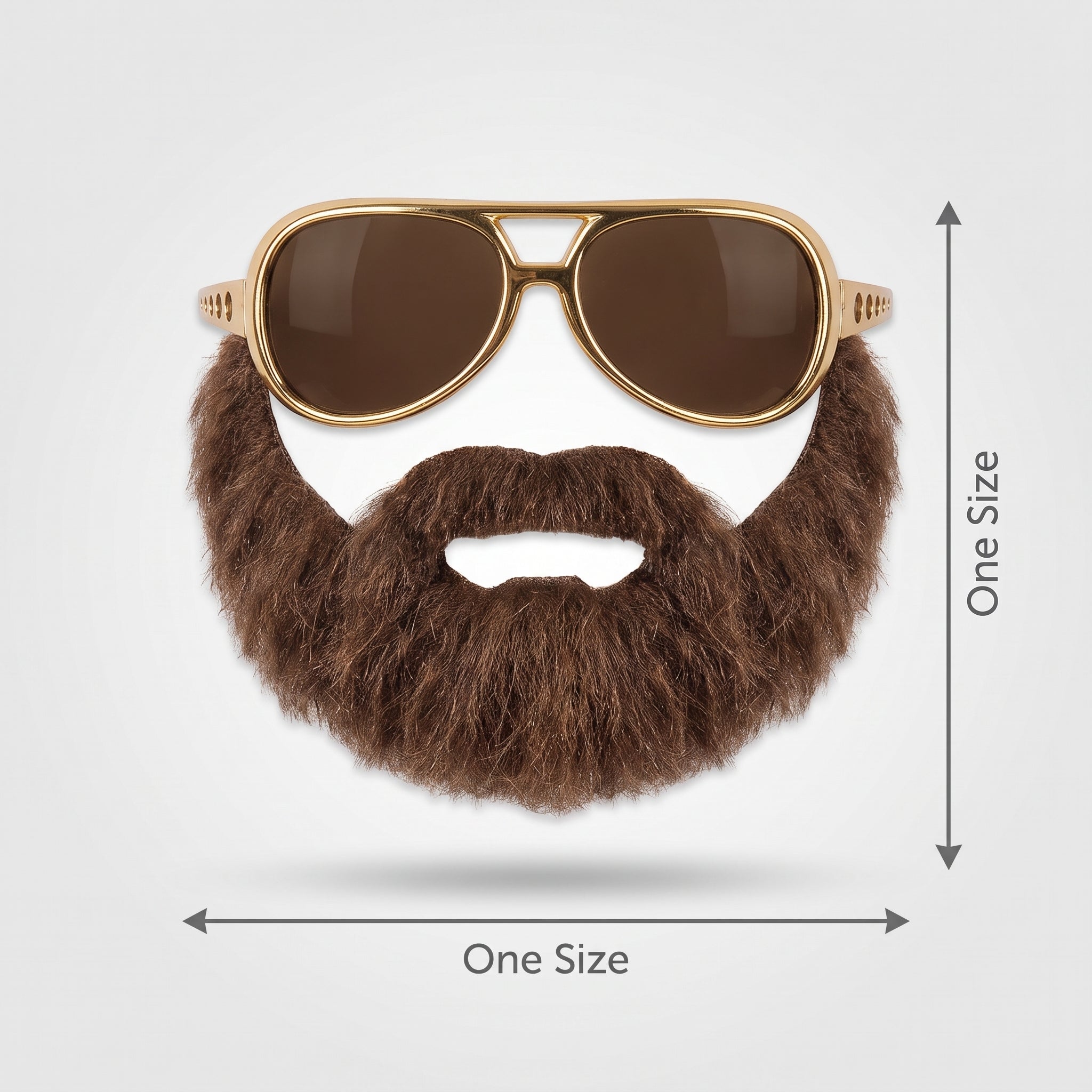 Hungover Beard & Moustache Costume Accessory