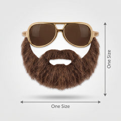 Hungover Beard & Moustache Costume Accessory