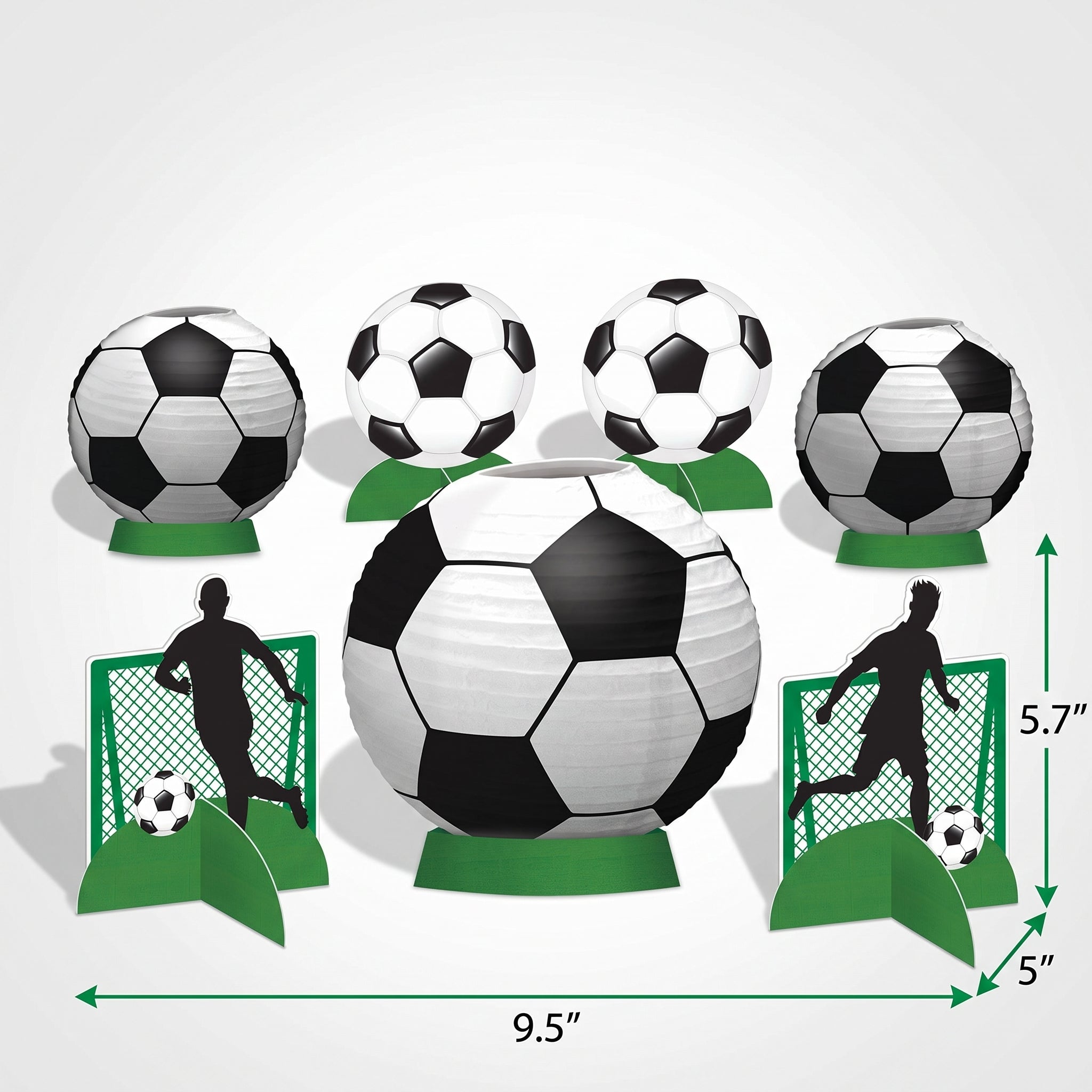 Goal Getter Soccer Table Centerpiece Kit - 8-Piece Set