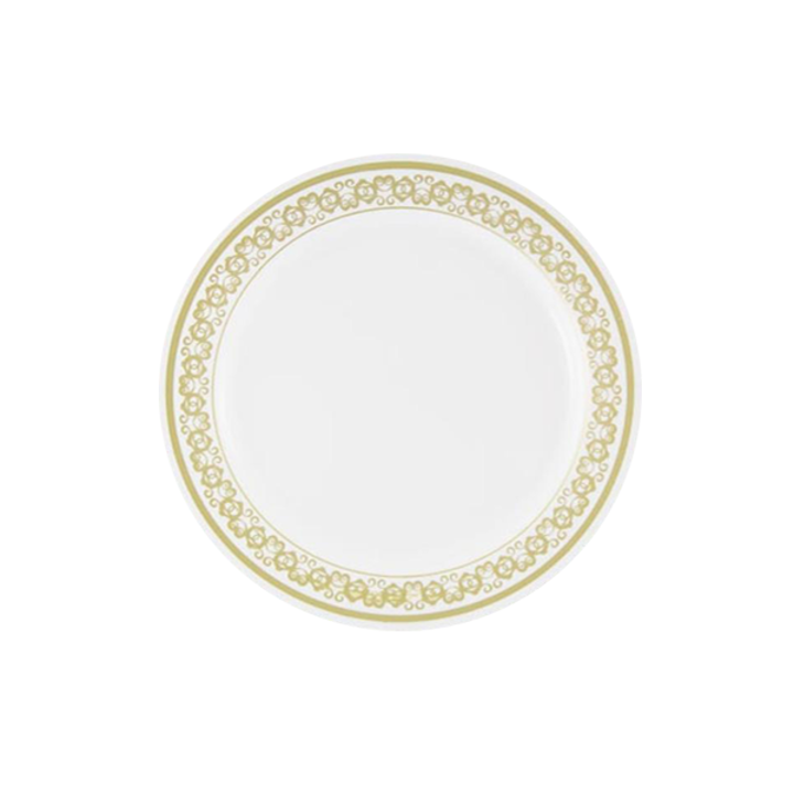 7 In. Gold Filigree Design Plates | 10 Count