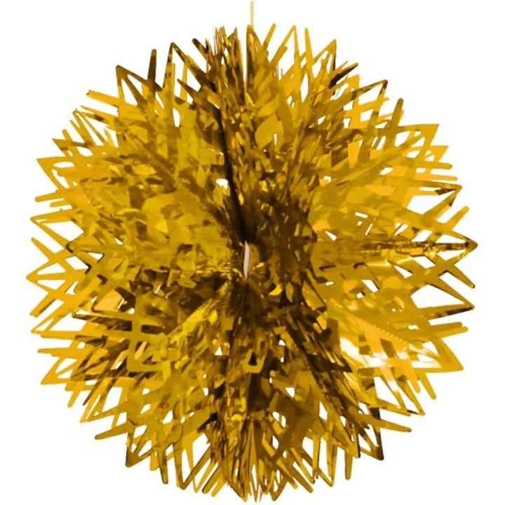 16in. Gold Foil Ball Decoration