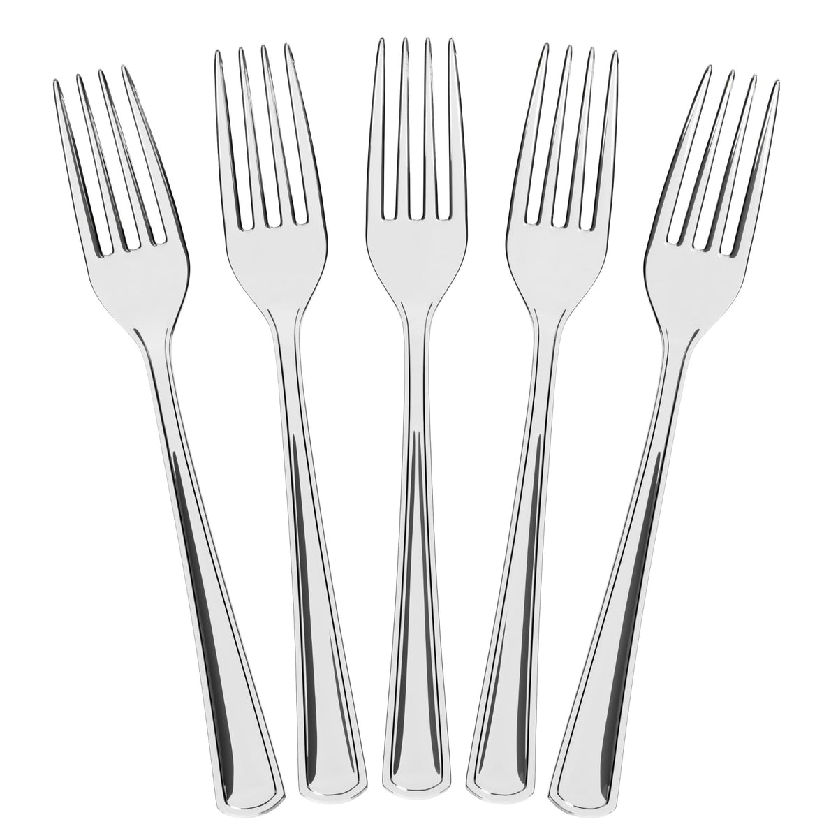 Little Gym - Heavy Duty Clear Plastic Forks | 50 Count