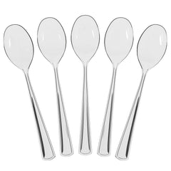 Clear Plastic Spoons | 25 Count