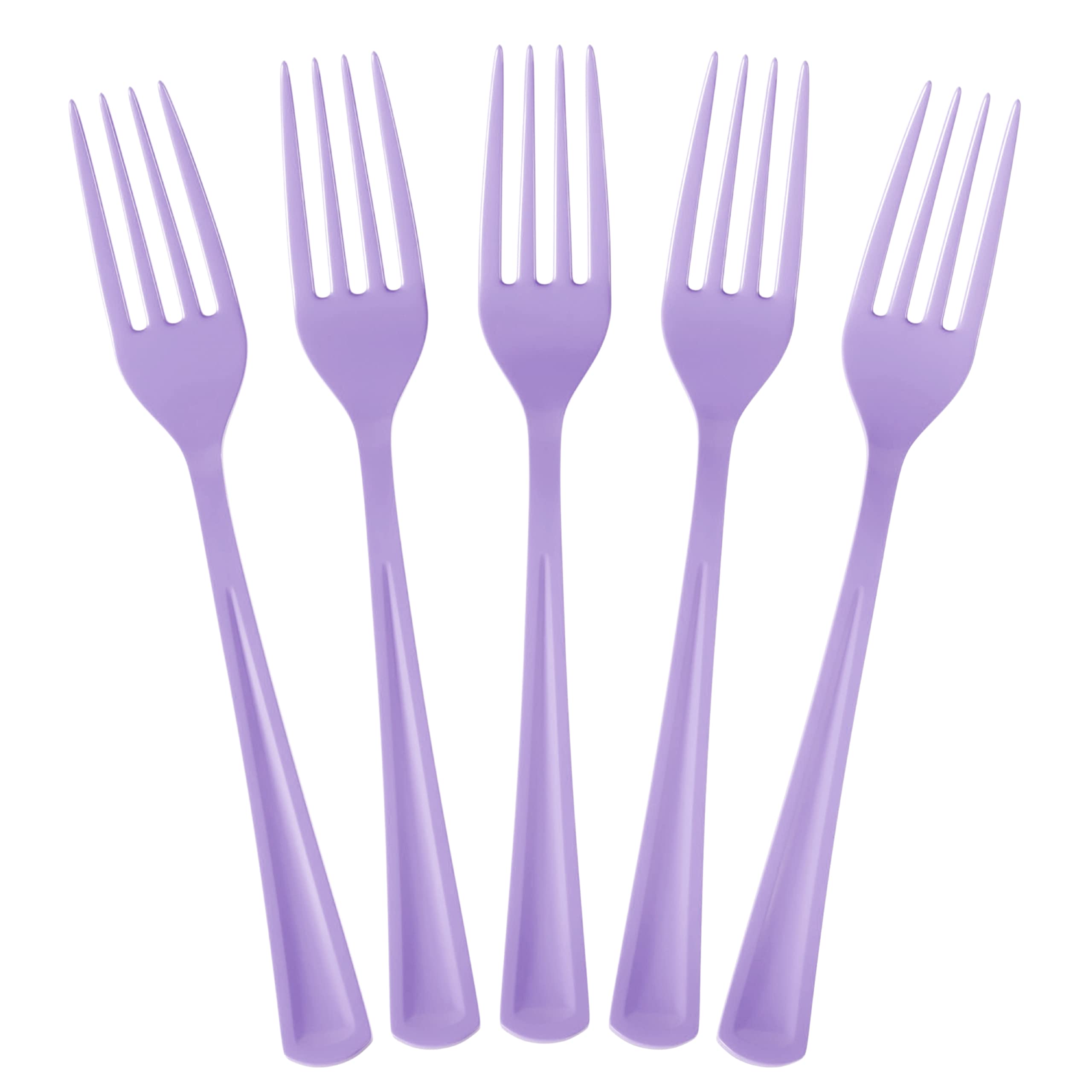 Lavender Plastic Forks | 25 Count
