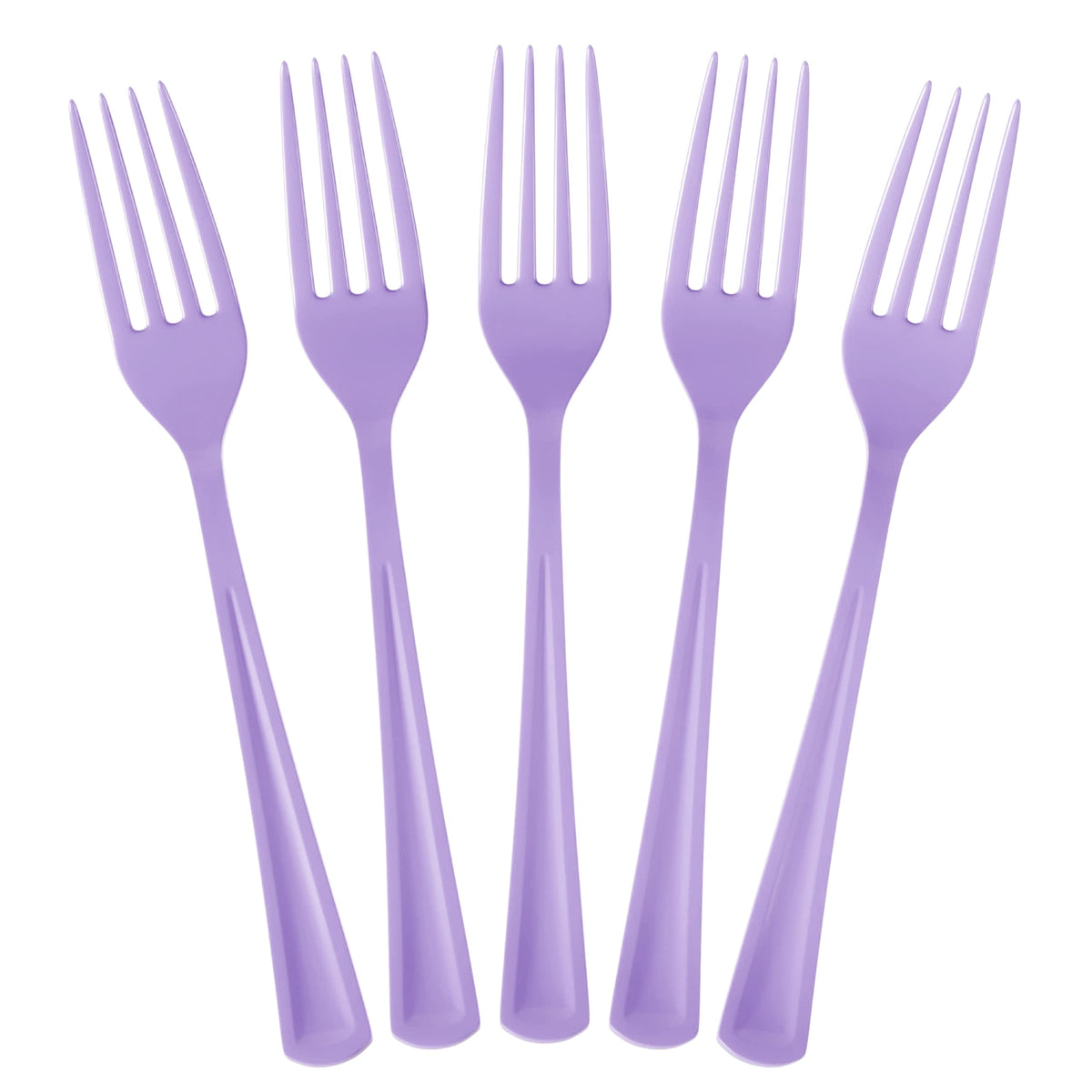 Lavender Plastic Forks | 25 Count