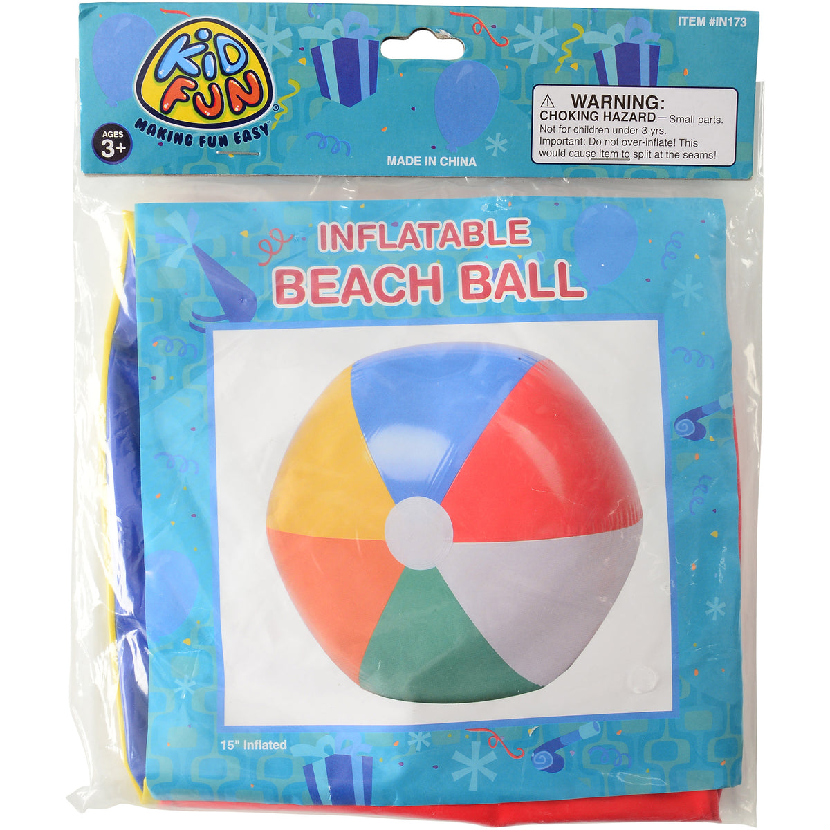 Beachball Inflates/24 In/15 In Diam