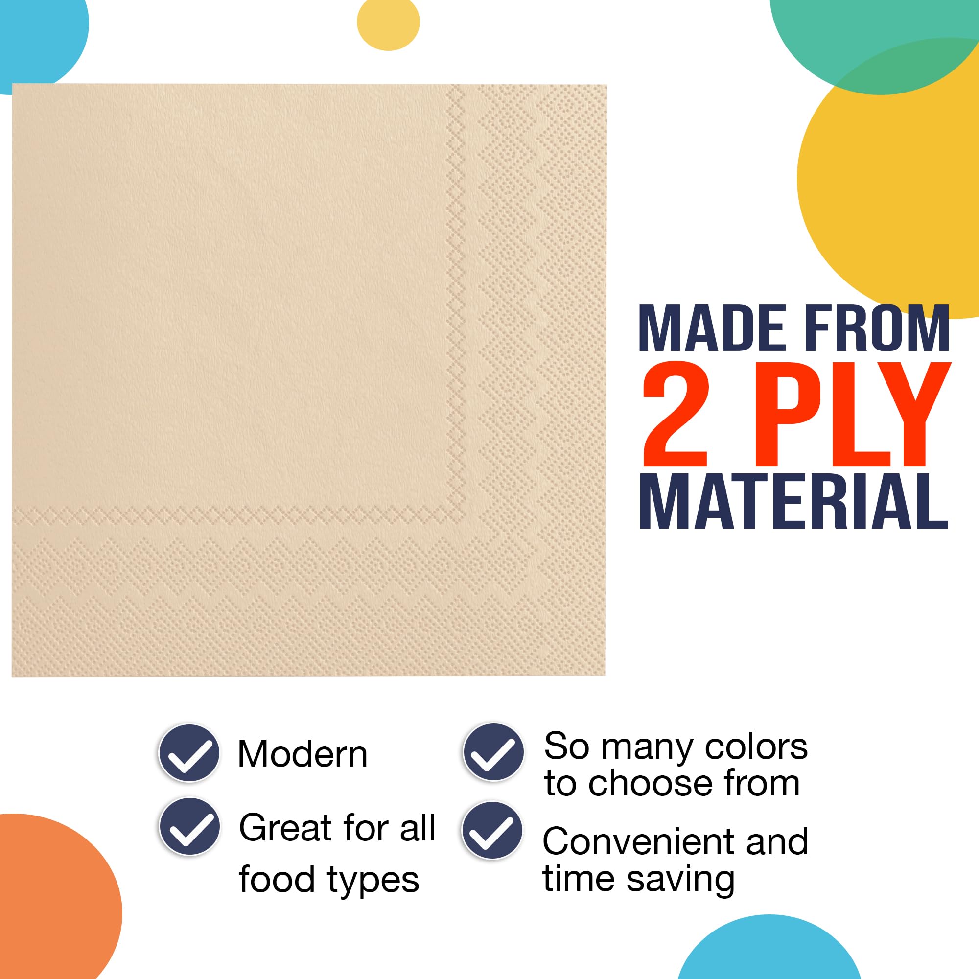 Ivory Luncheon Napkins | 1800 Count