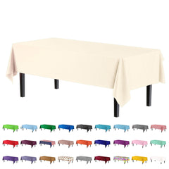 Ivory Table Covers | 12 Pack