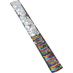 Rainbow Sequin Slap Bracelet/24 Per Disp