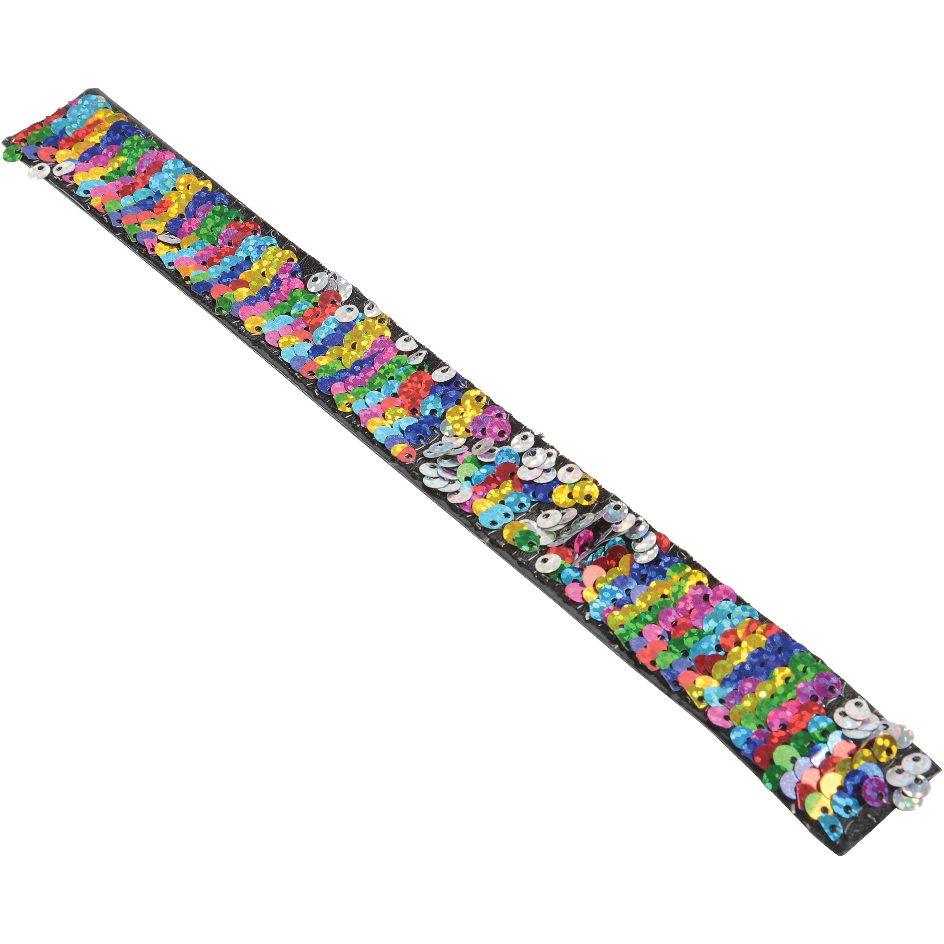 Rainbow Sequin Slap Bracelet/24 Per Disp