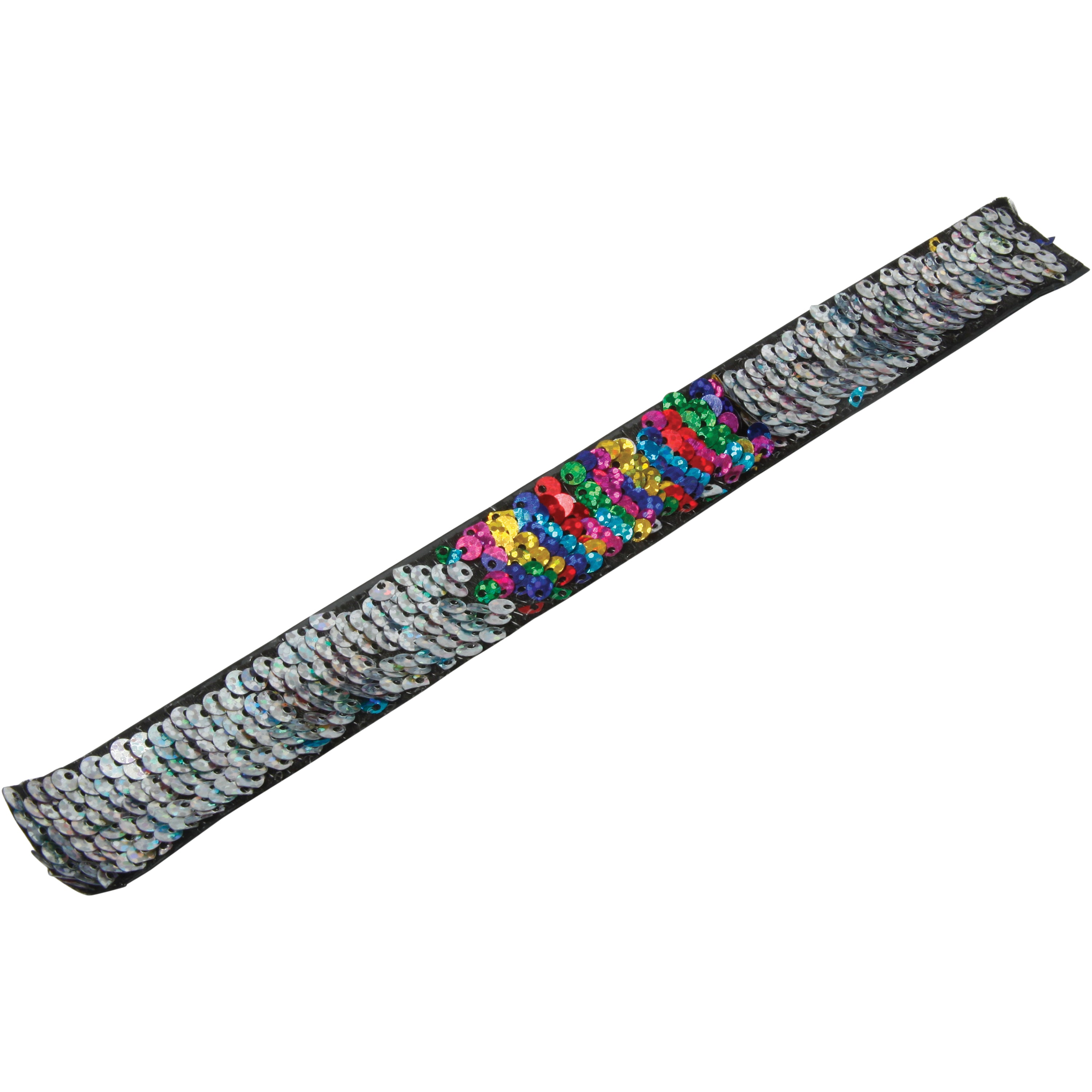 Rainbow Sequin Slap Bracelet/24 Per Disp