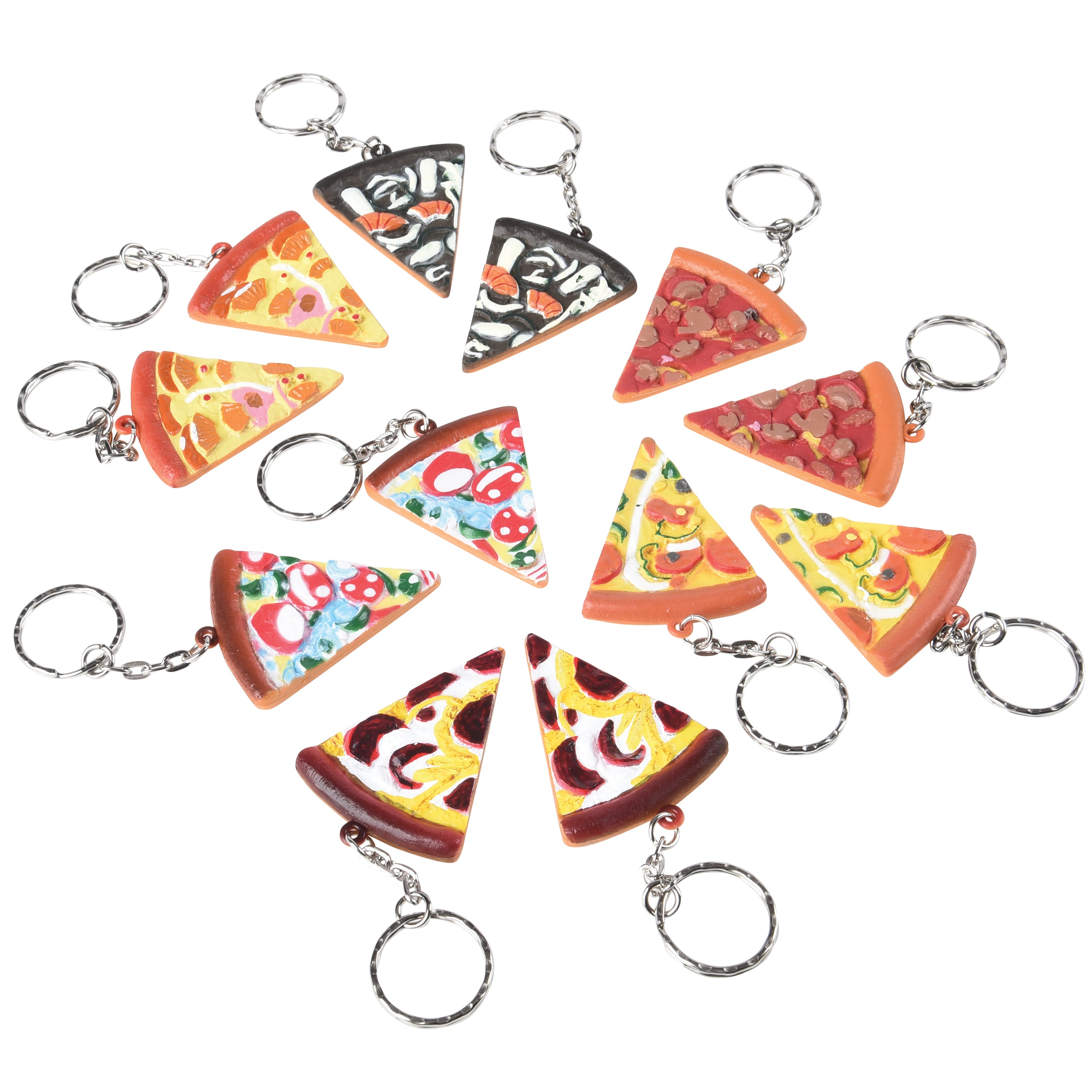 Pizza Keychains