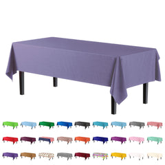 Premium Lavender Plastic Table Cover | Case of 96