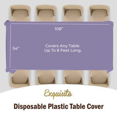 Premium Lavender Table Covers | 6 Pack