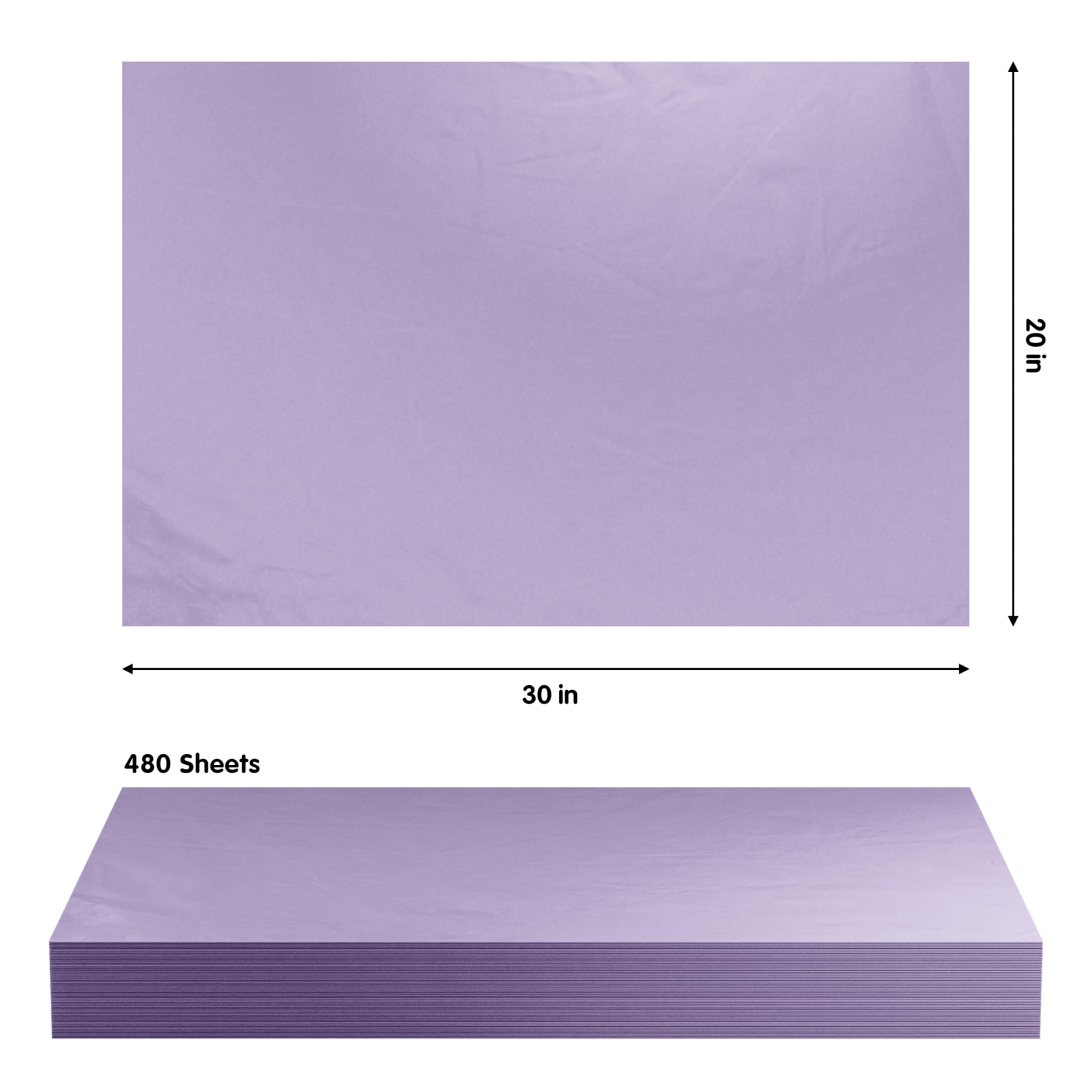 Lavender Tissue Reams (480)