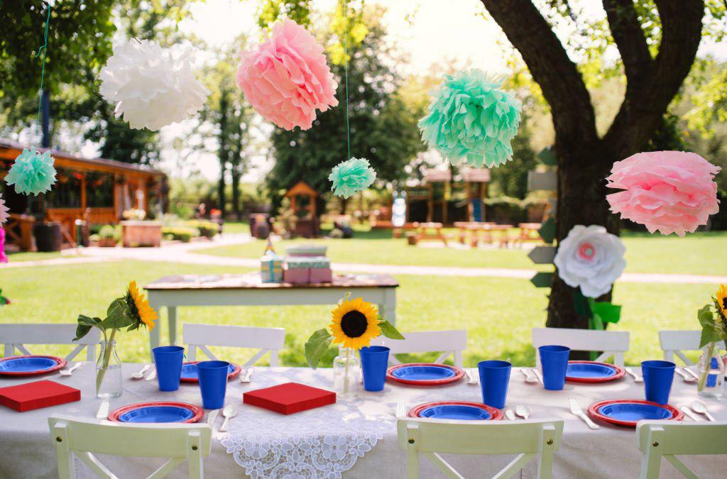 356 Piece Combo American Flag Themed Tableware Combo With Tablecloth