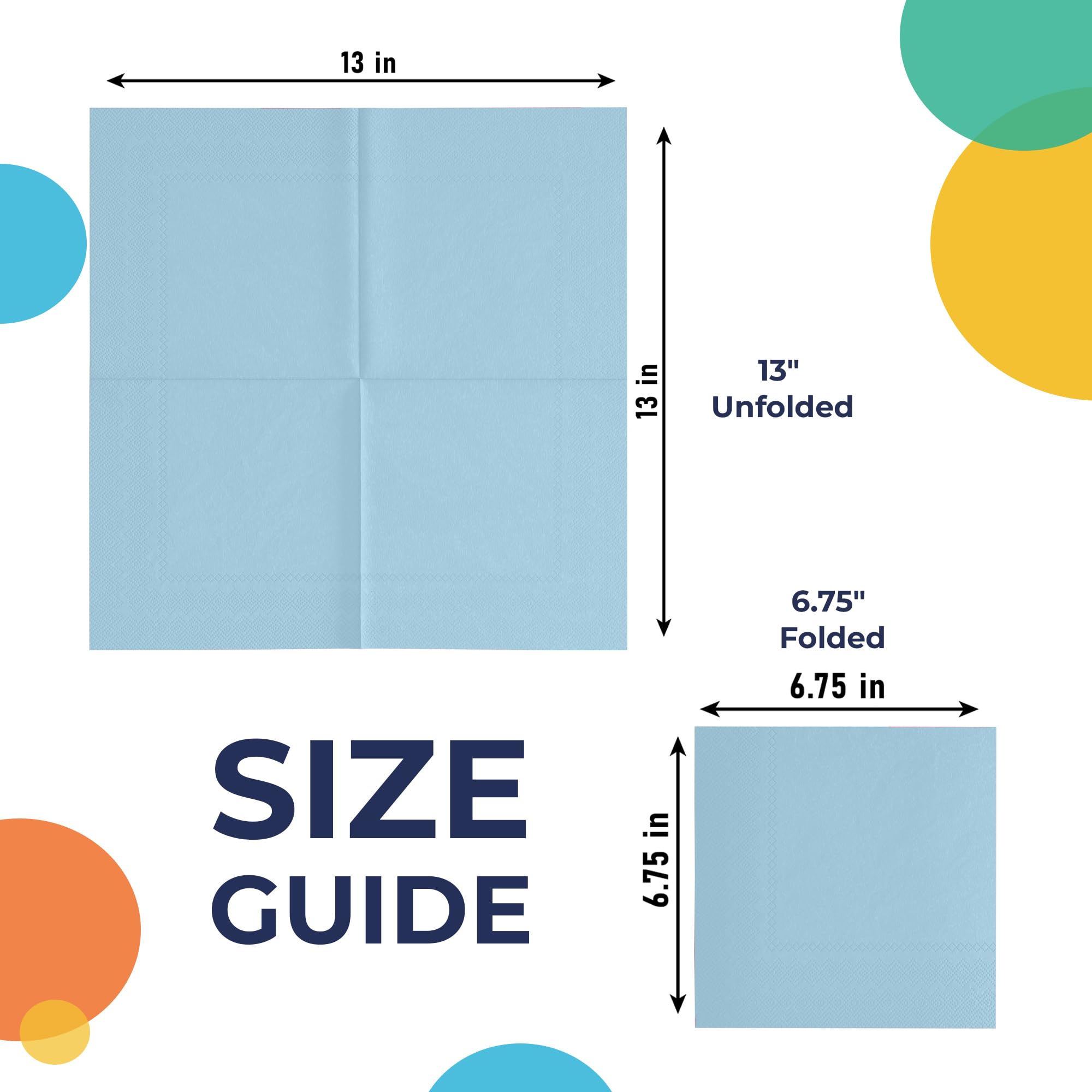 Unleashed - Light Blue Luncheon Napkins - 50 Ct.