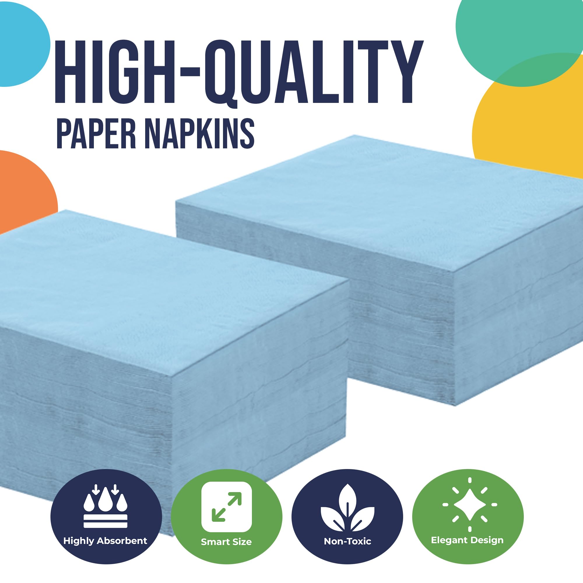 Unleashed - Light Blue Luncheon Napkins - 50 Ct.