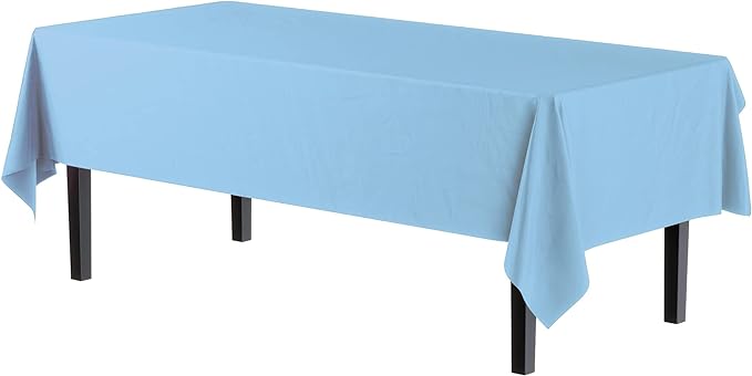 Light Blue Table Covers | 6 Pack