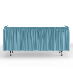 Light Blue Plastic Table Skirt | Case of 48