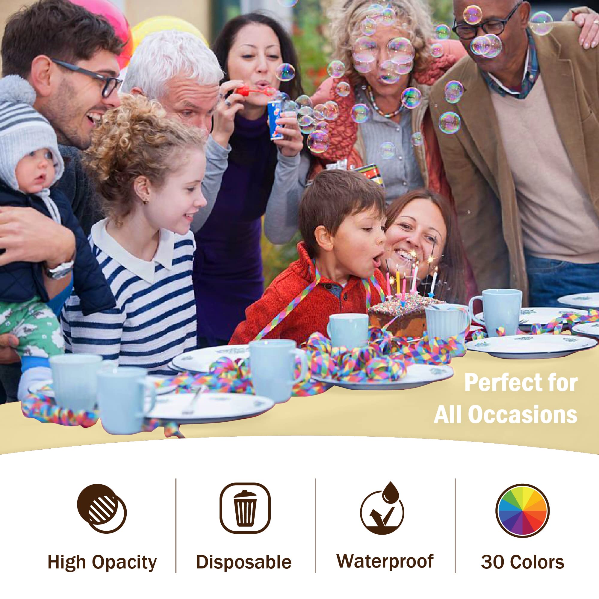 Light Yellow Plastic Table Cover | Case of 48