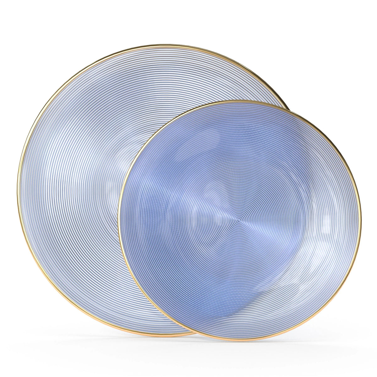 7 Inch and 10 Inch Luster Plate Combo 15|15 - Blue
