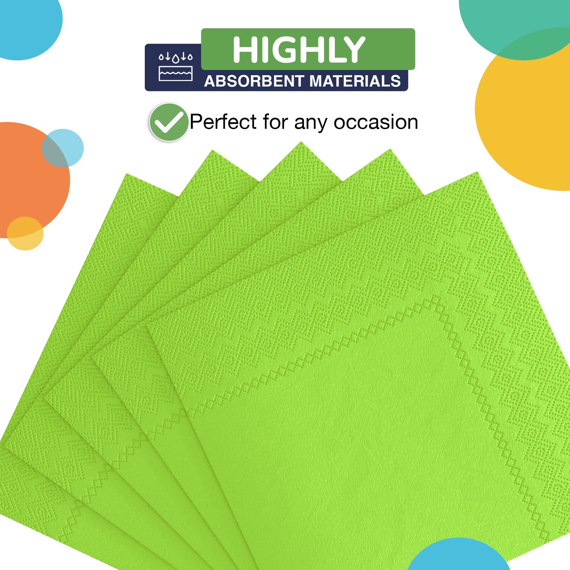Unleashed - Lime Green Luncheon Napkins - 50 Ct.
