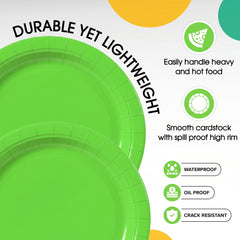9 in. Lime Green Paper Plates | Case of 1000