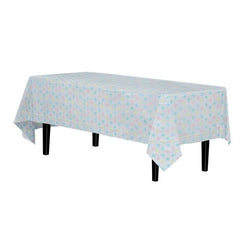 Pastel Polka Dot Plastic Table Covers | 12 Pack