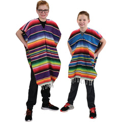 Colorful Economy Poncho/Adult