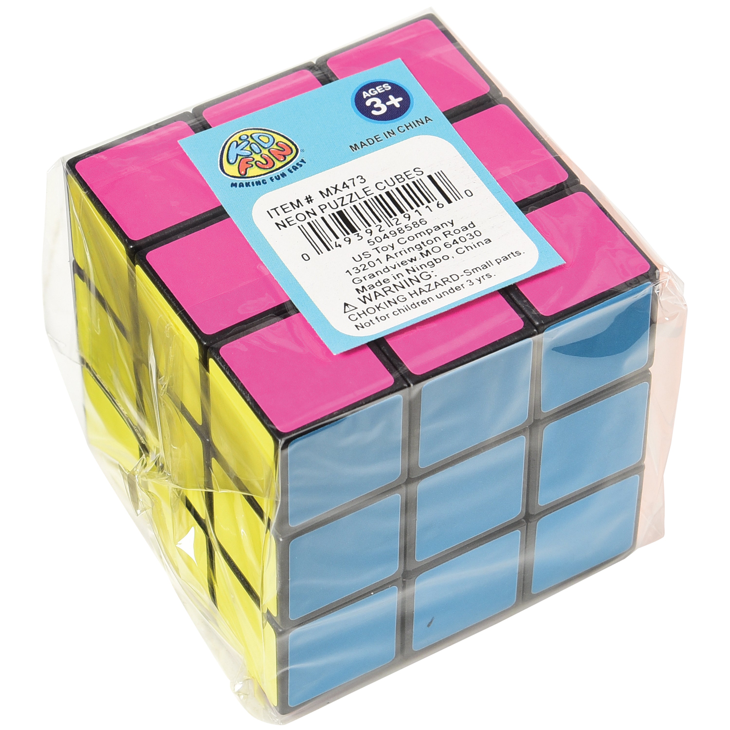 Neon Puzzle Cubes