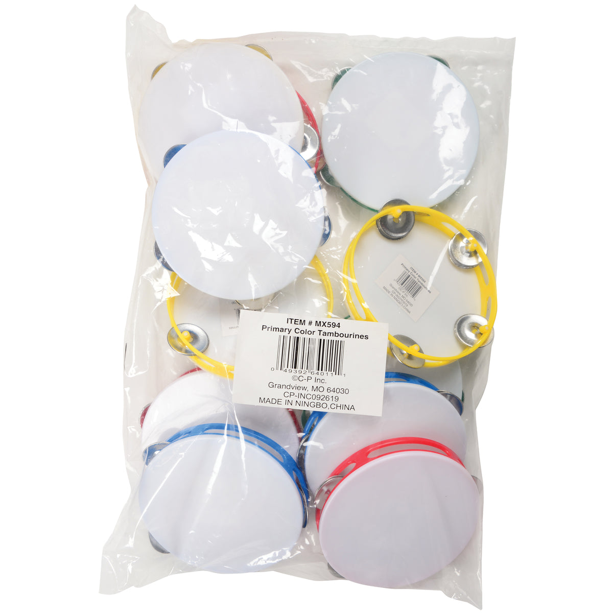 Primary Color Tambourines