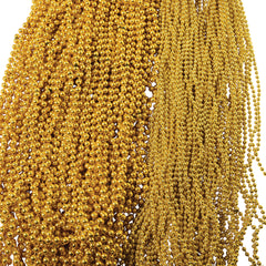 Mardi Gras Met Bead Necklaces/4Mm (Sold By Gross)