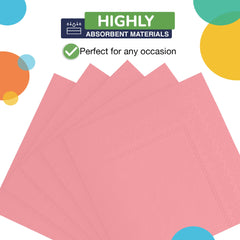 Pink Beverage Napkins | 1800 Count