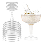 Plastic Champagne Glasses | 24 Count