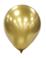 12 In. Platinum Gold Balloon | 6 Count