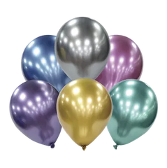 6ct, 12" Platinum Assorted Balloon