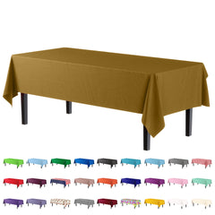 Gold Table Covers | 12 Pack