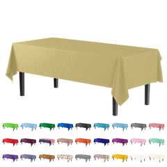 Premium Light Yellow Table Covers | 6 Pack