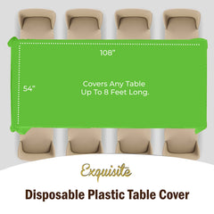 Lime Green Table Covers | 12 Pack