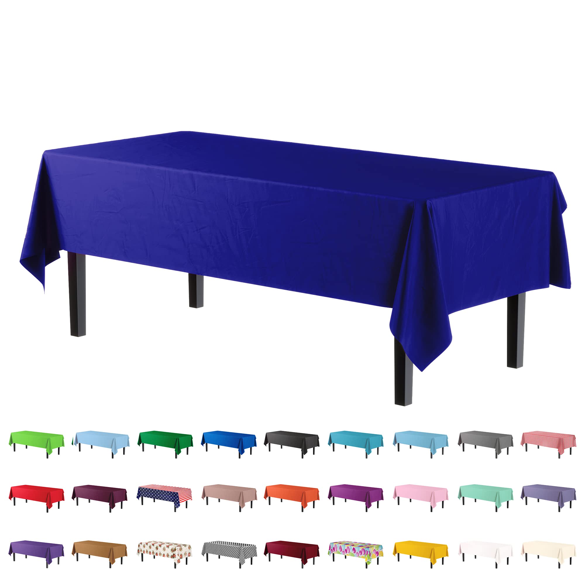 Premium Navy Blue Table Covers | 6 Pack