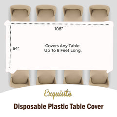 Premium White Table Covers | 12 Pack