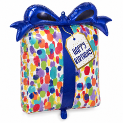 Stellar Birthday SuperShape Foil Balloon | 25" x 27"
