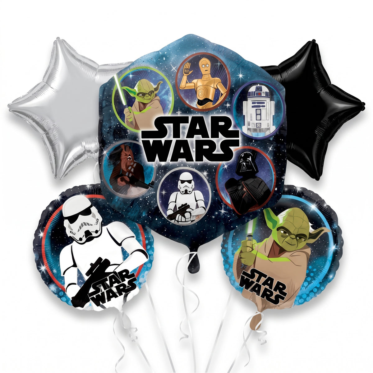 Star Wars Galaxy 23" Foil Balloon Bouquet - 5 Piece Set