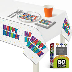 157 Pcs Vibrant Birthday Party Kit | For 20 Guests