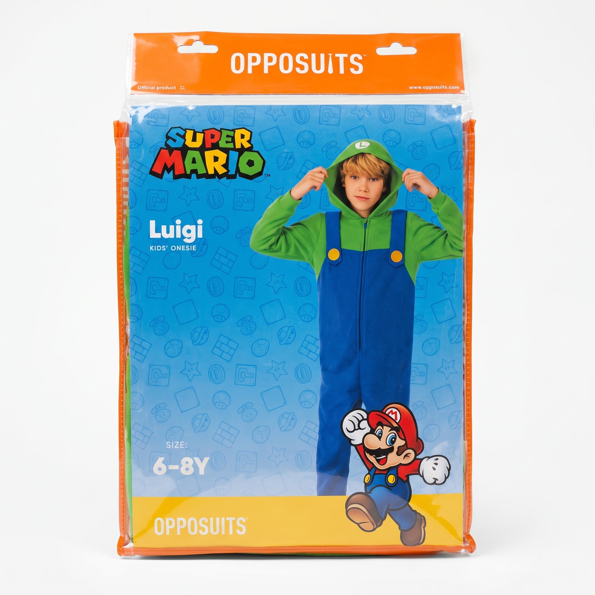 Super Mario (Luigi) Halloween Onesie Costume - Child (6-8)